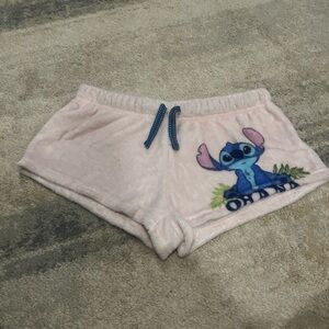 Disney Kids Light Pink Stitch Shorts
